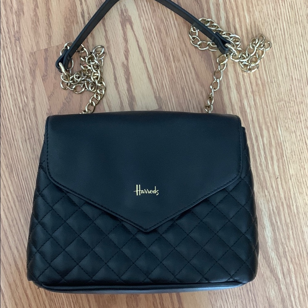 Harrods Black Quilted Women's Bag